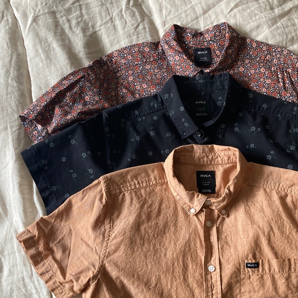 RVCA men’s shirt lot
